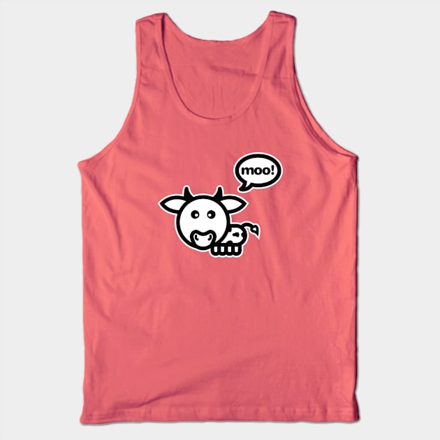 Moo Tank Top by Pigbanko